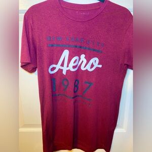 Aeropostale‎ New York 1987 Burgandy Men’s Tshirt, M